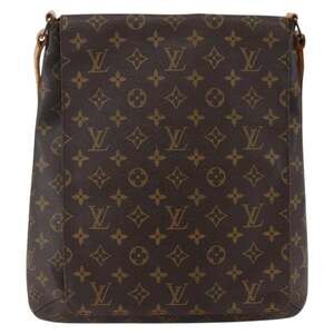 Louis Vuitton Monogram Musette Shoulder Bag Brown
